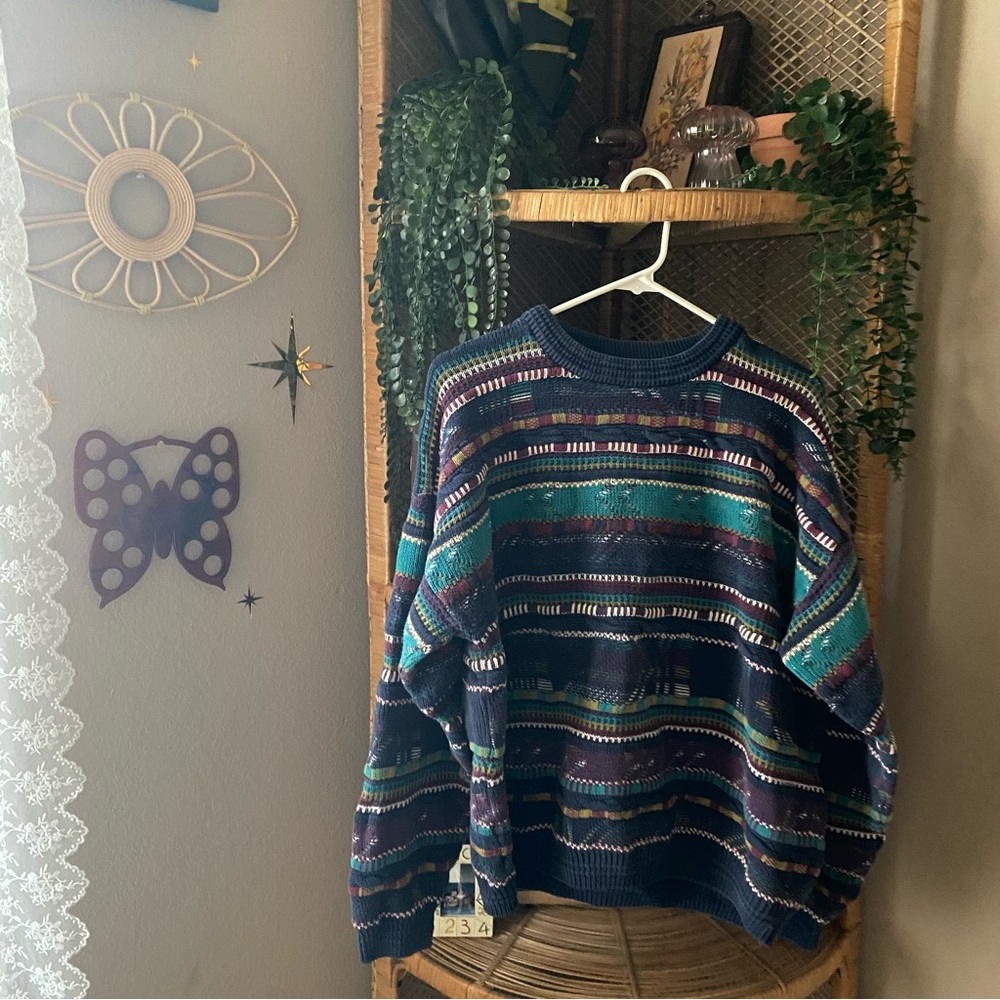 Vintage Multicolor Knit Sweater